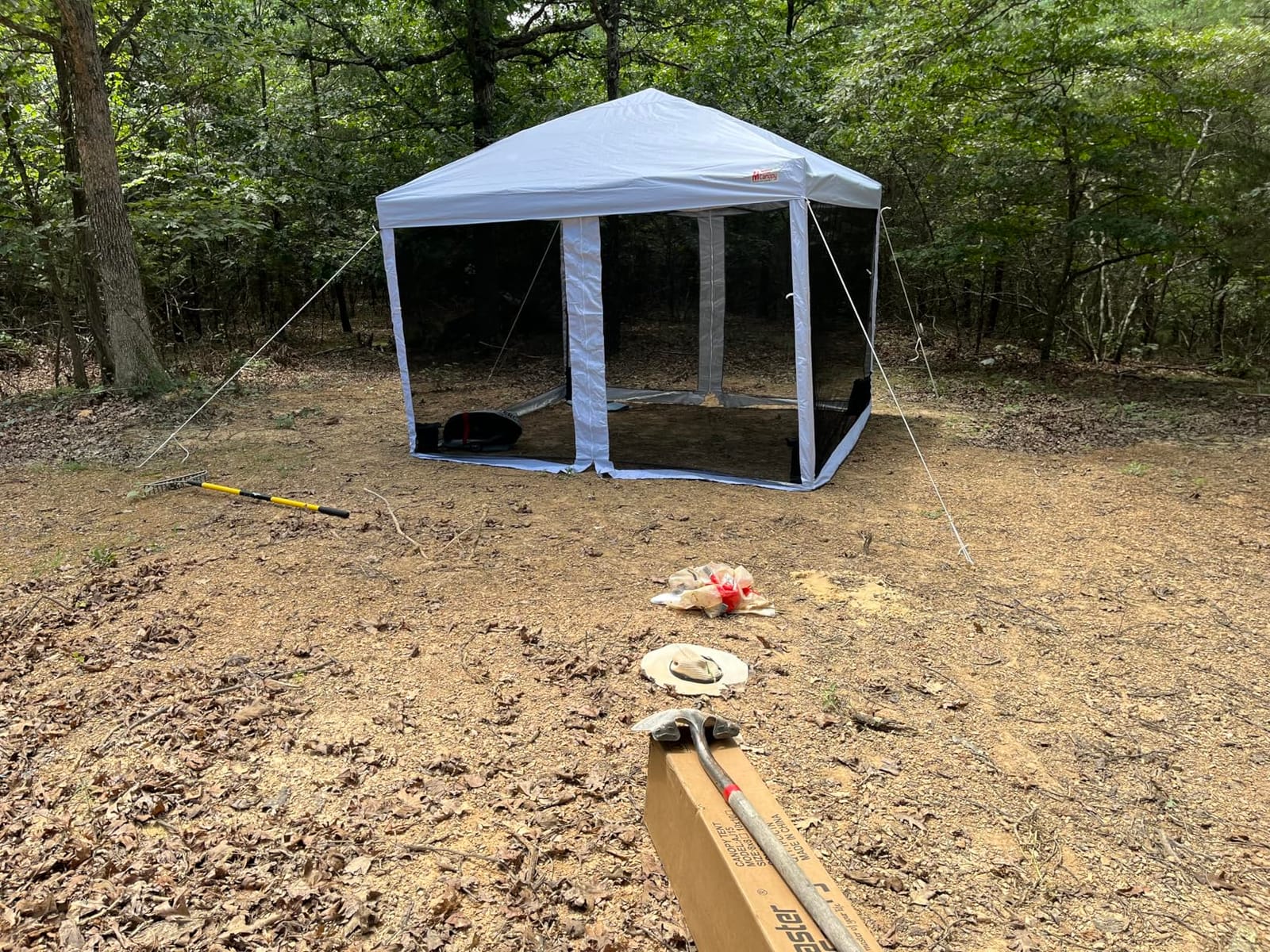 MASTERCANOPY 10x10 Pop Up Canopy Tent with Netting Walls Beige customer photo 2