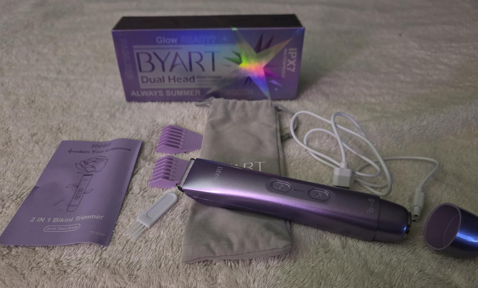 BYART 2-in-1 Dual Head Bikini Trimmer for Women, Pubic Hair Trimmer, Gifts customer photo 1