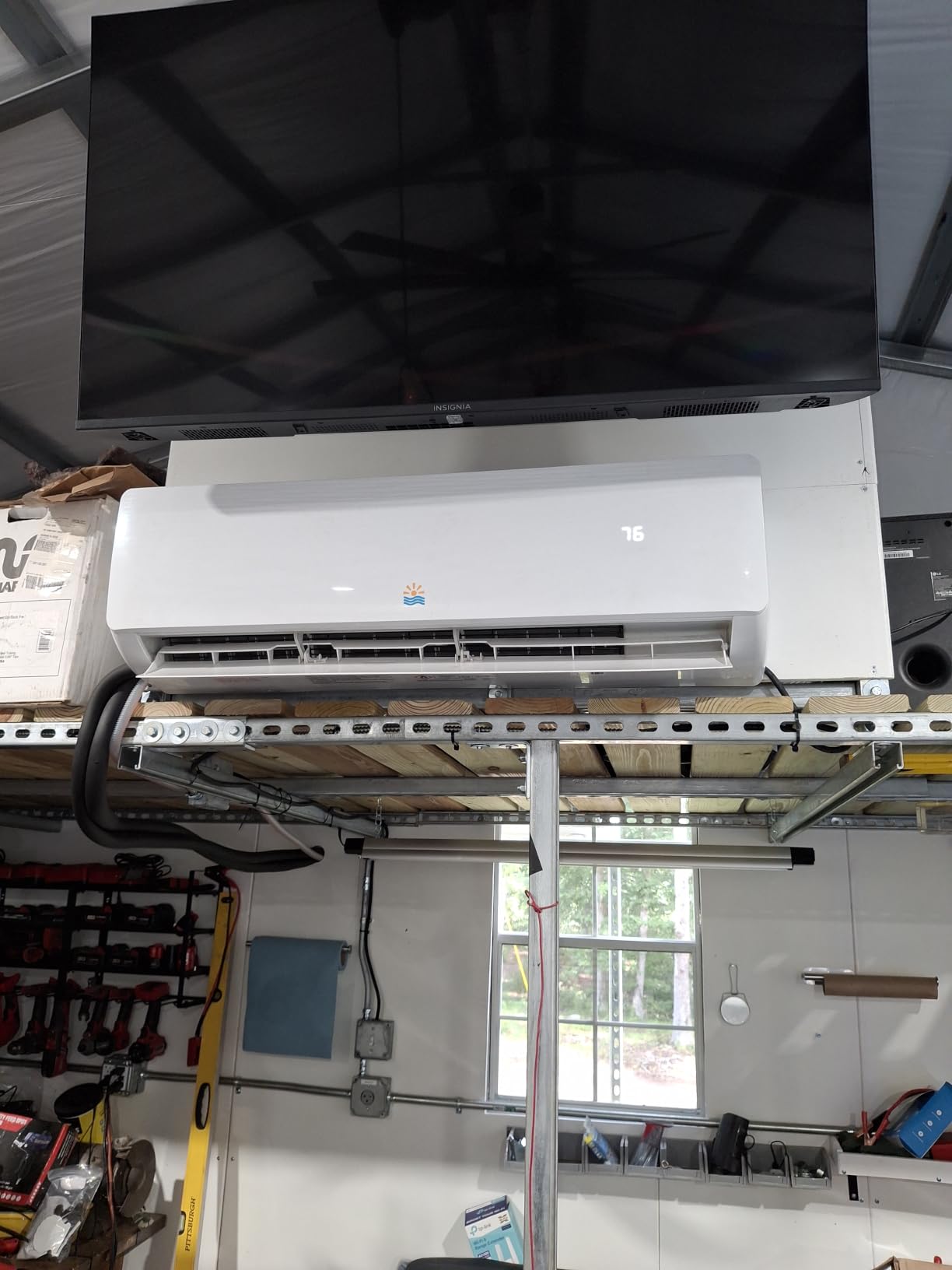 Rellytech Mini Split AC/Heating System 12000 BTU Heat Pump, 20 SEER2 115V customer photo 1