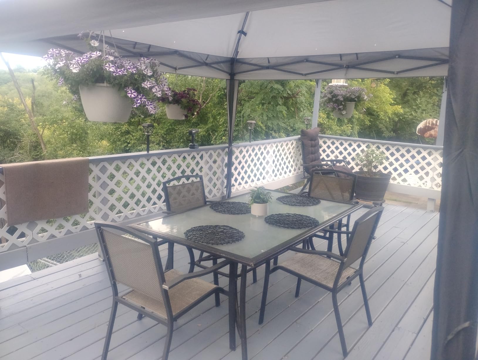MASTERCANOPY 11x11 ft Pop Up Gazebo with Netting Screen Walls, Khaki customer photo 2