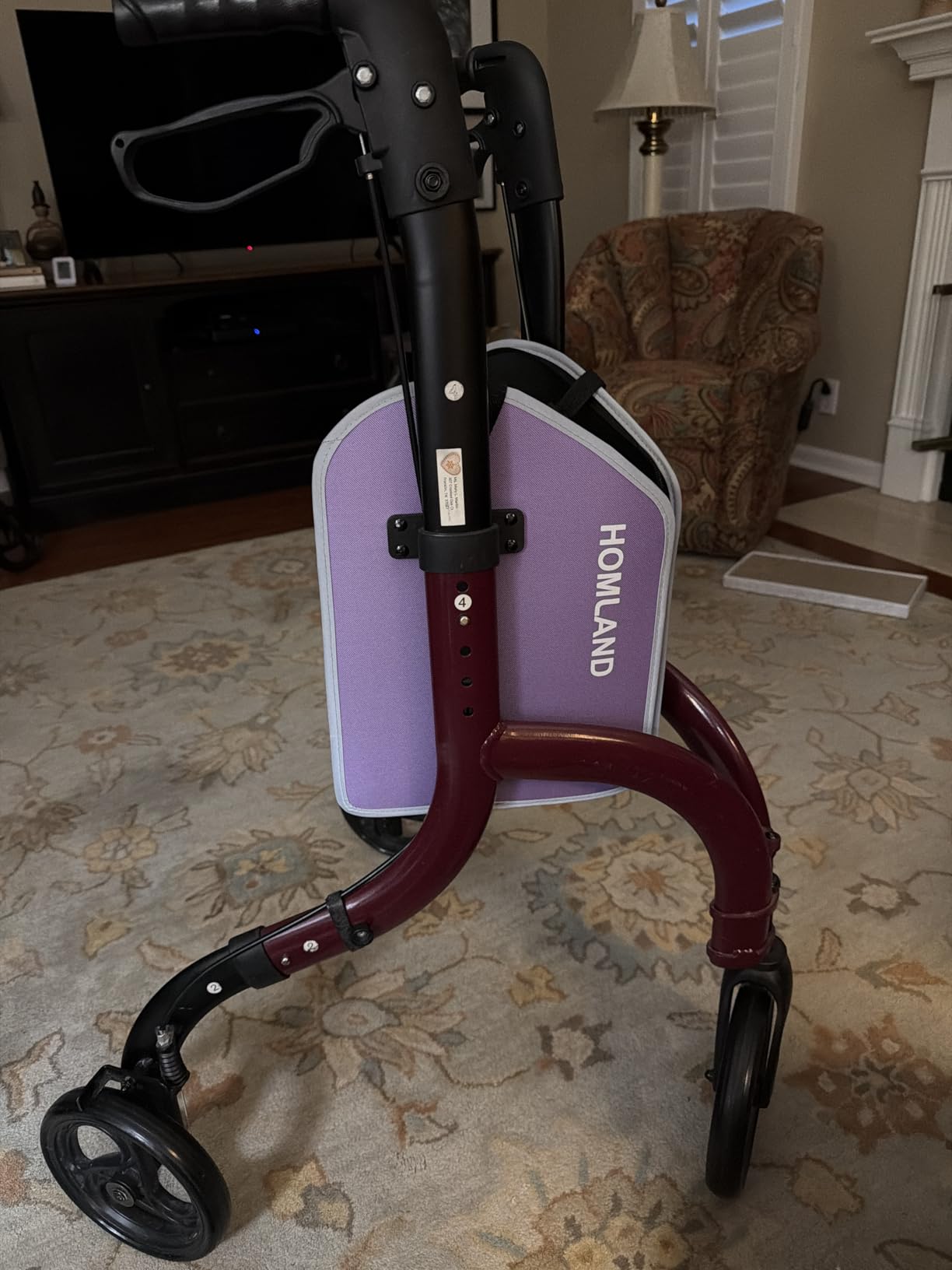 HOMLAND Foldable 3 Wheel Walkers for Seniors, Lightweight 10.4 lbs customer photo 1