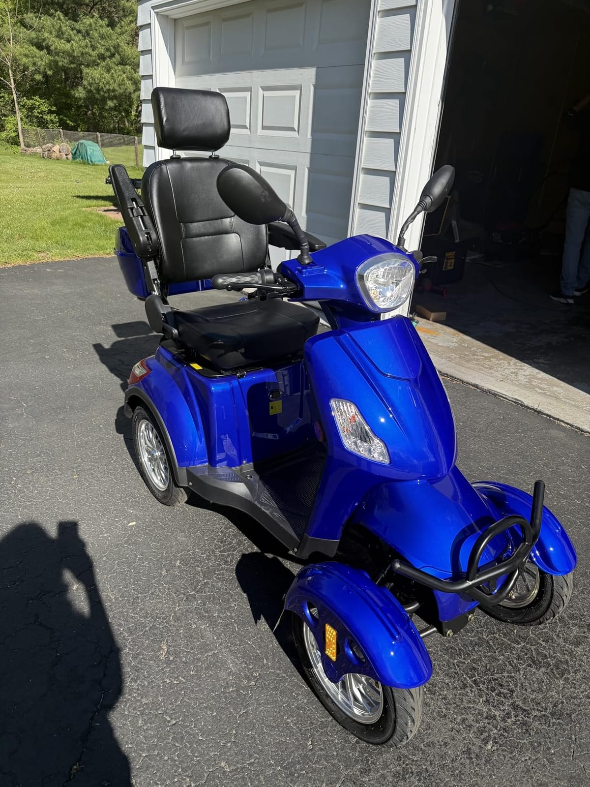Mobility Scooters for Seniors & Adults 500lbs Capacity - 800W All Terrain Electric Powered Mobility Cart - Heavy Duty Mobility Scooter for Elderly w/Charger Remote Keys (Green) customer photo 2