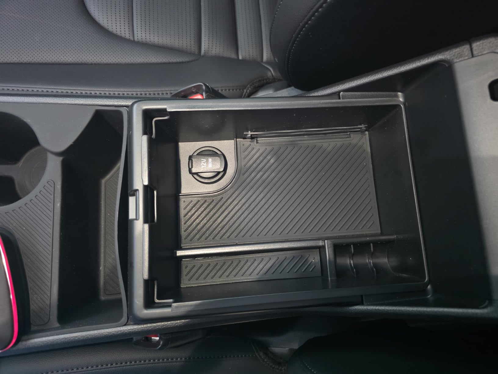 Ruiya Center Console Organizer Compatible with (2016-2022) Mercedes GlC X253 | (2016-2021) Mercedes C Class W205 Accessories ABS with Coin Armrest Console Organizer(Only for GLC SUV & C Class Sedan) customer photo 2