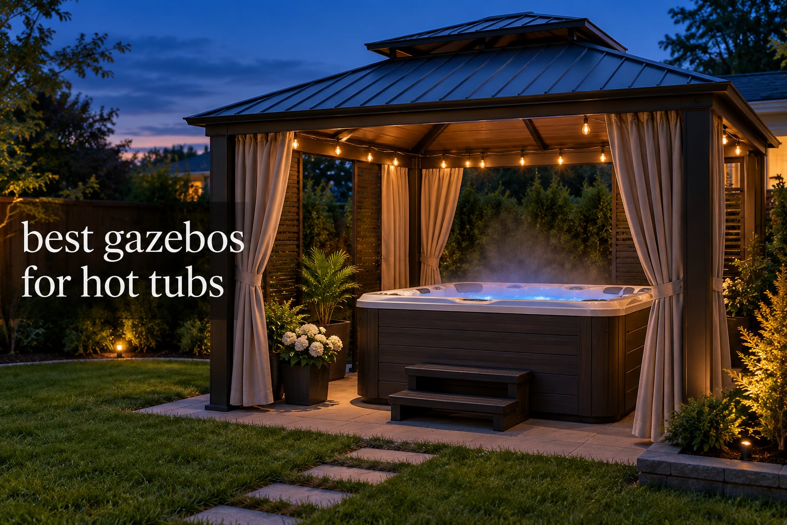 best gazebos for hot tubs