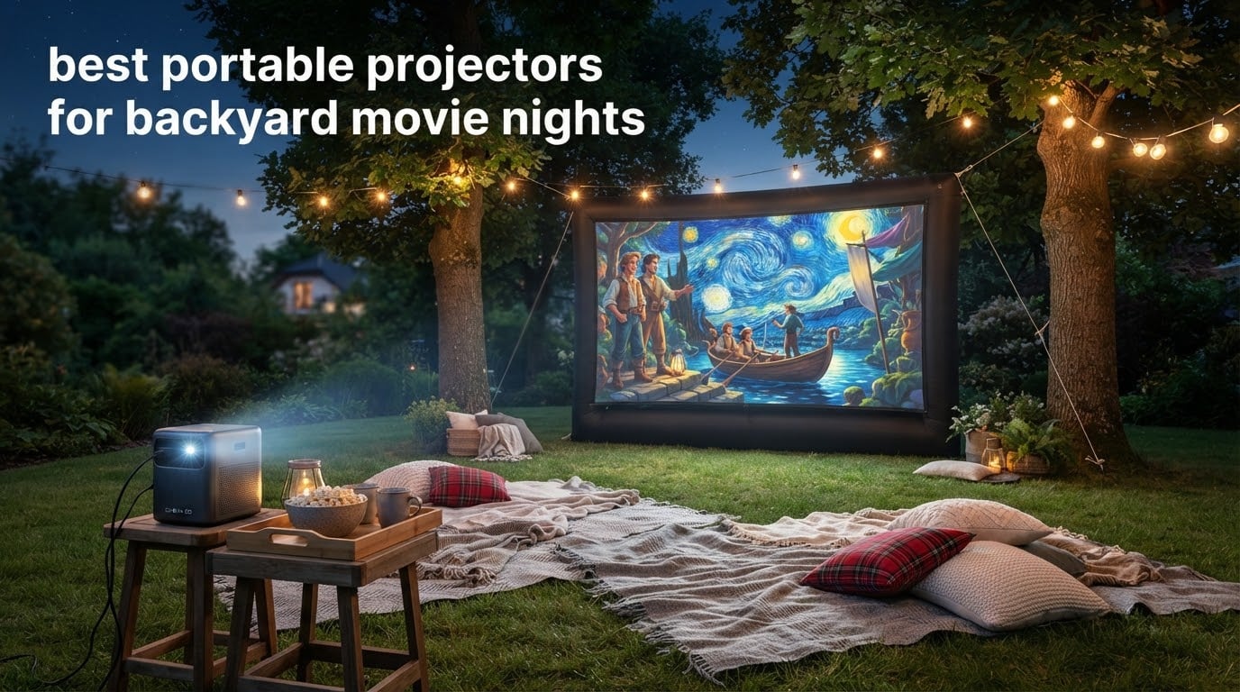 best portable projectors for backyard movie nights