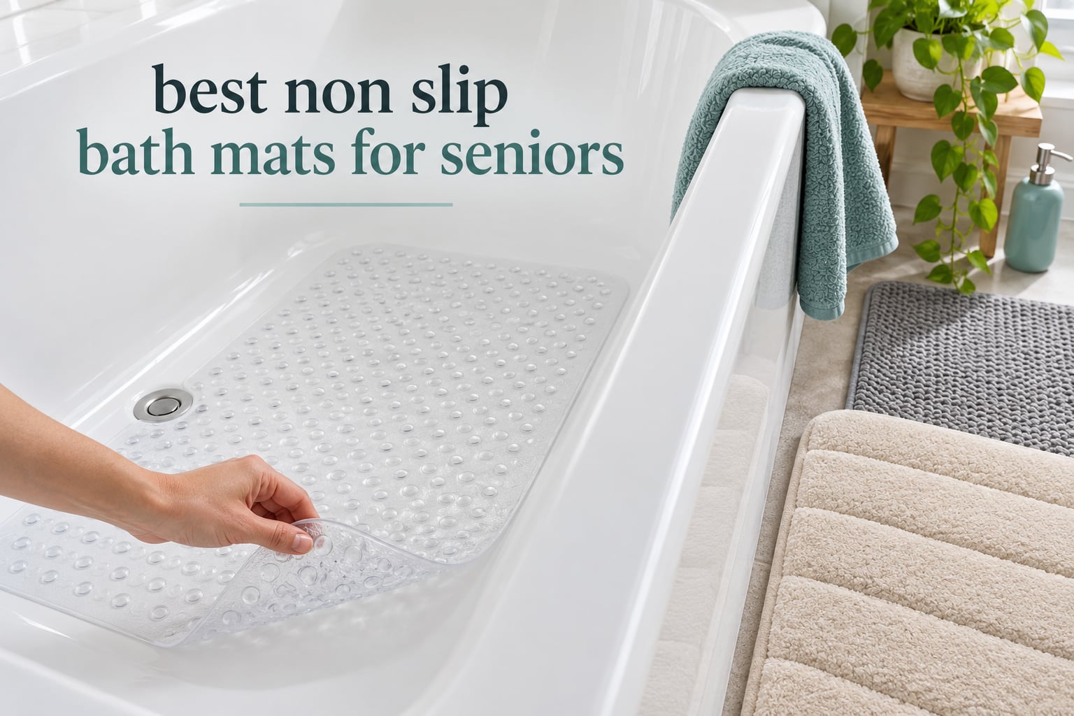 best non slip bath mats for seniors