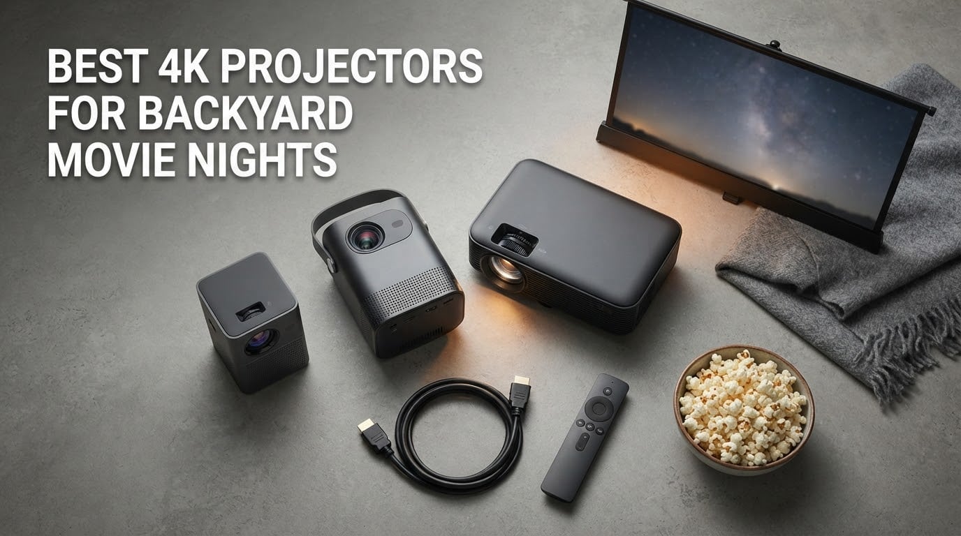 best 4k projectors for backyard movie nights