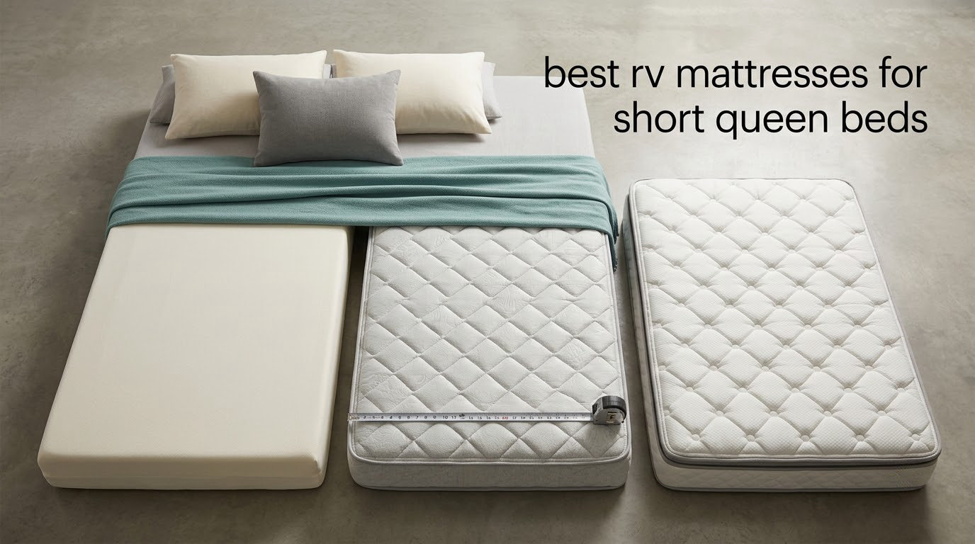 best rv mattresses for short queen beds