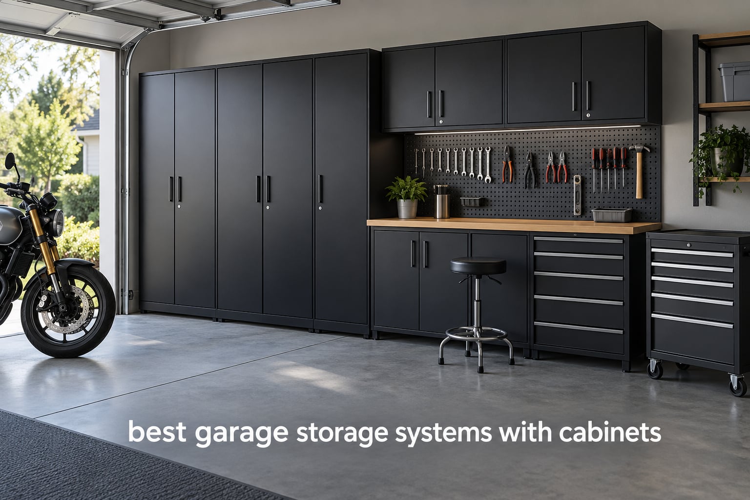 best garage storage systems with cabinets