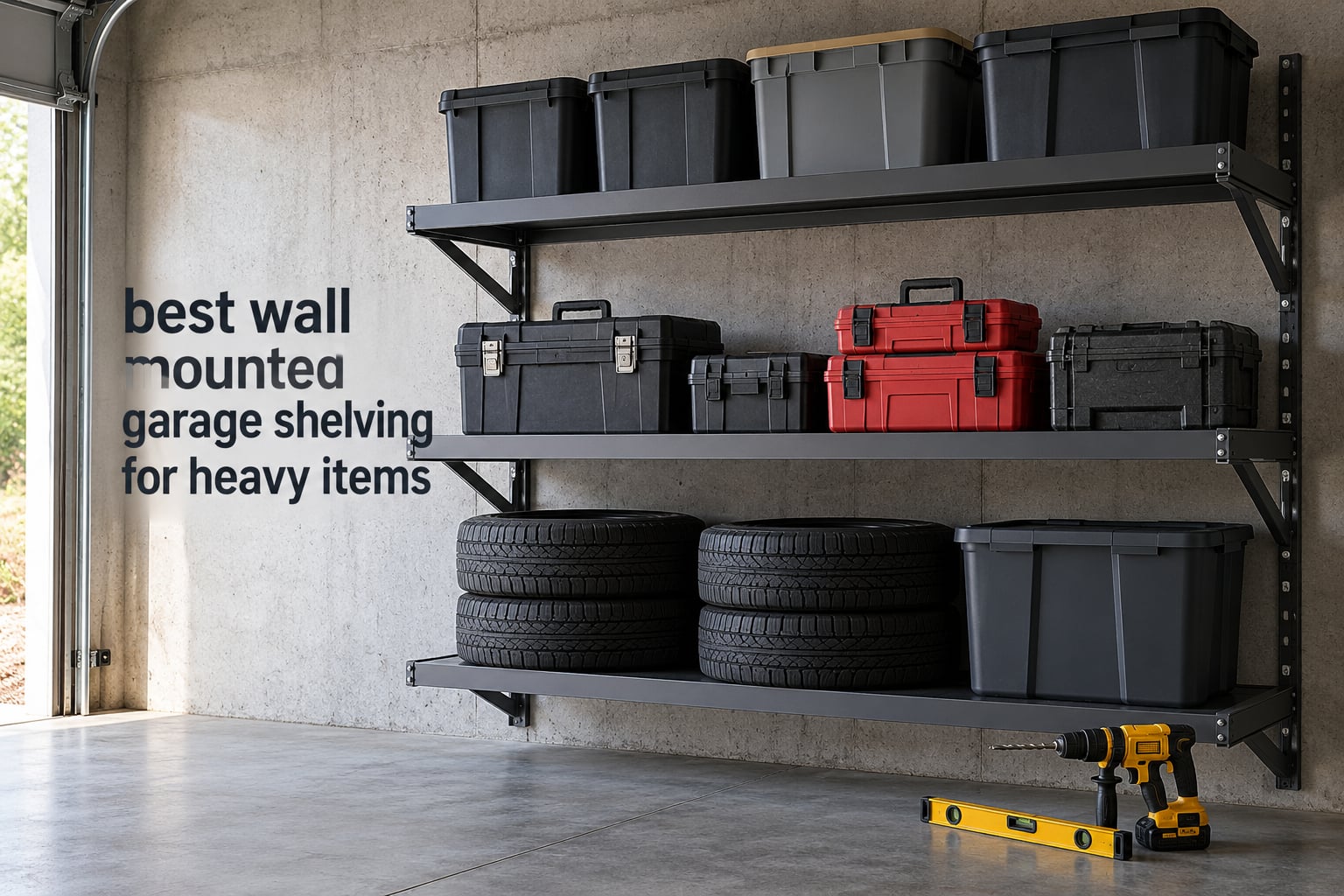 best wall mounted garage shelving for heavy items