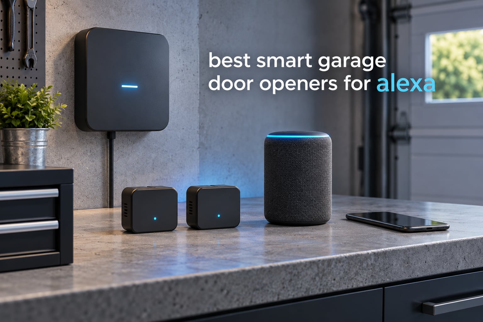 best smart garage door openers for alexa