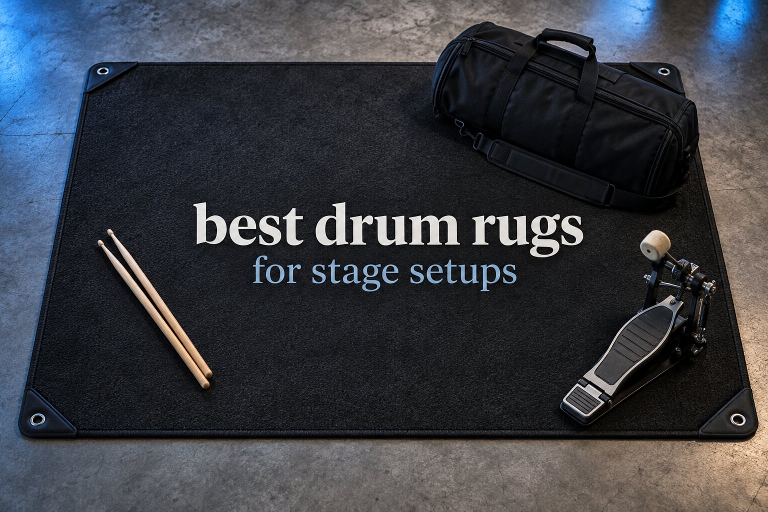 best drum rugs for stage setups