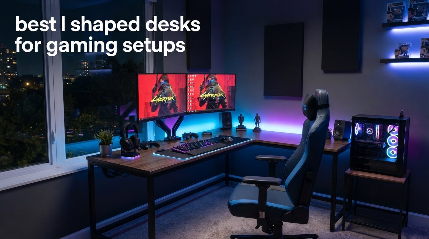 best l shaped desks for gaming setups