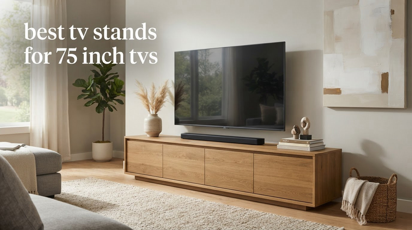 best tv stands for 75 inch tvs