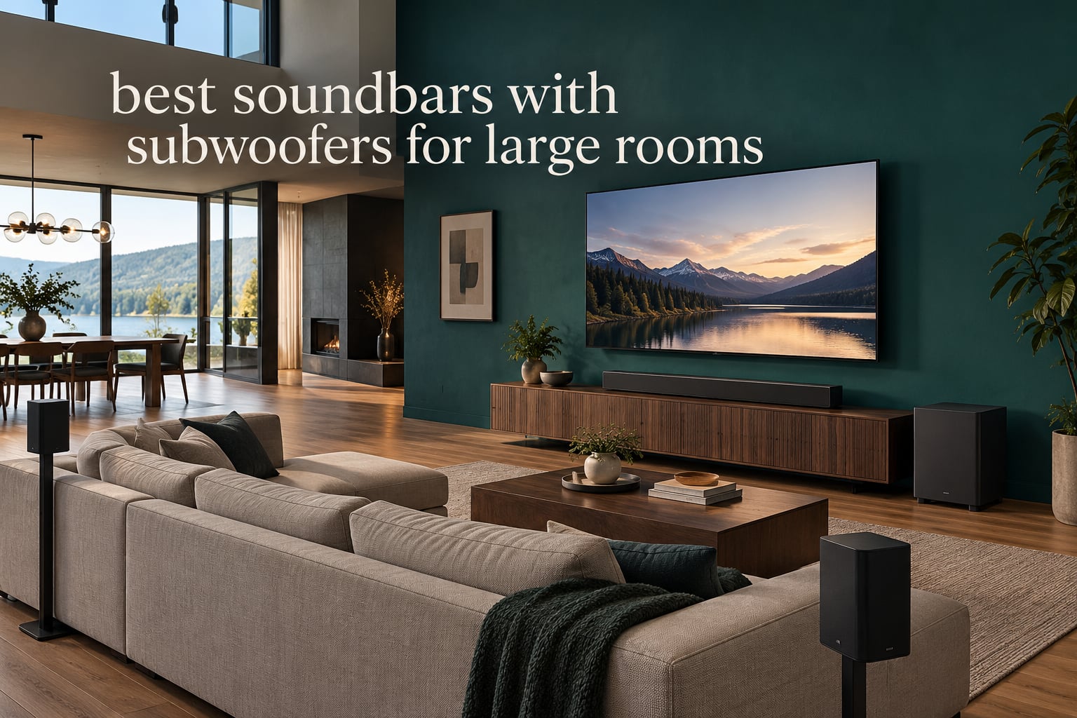 best soundbars with subwoofers for large rooms