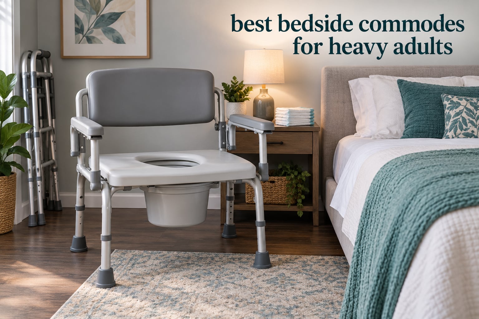 best bedside commodes for heavy adults